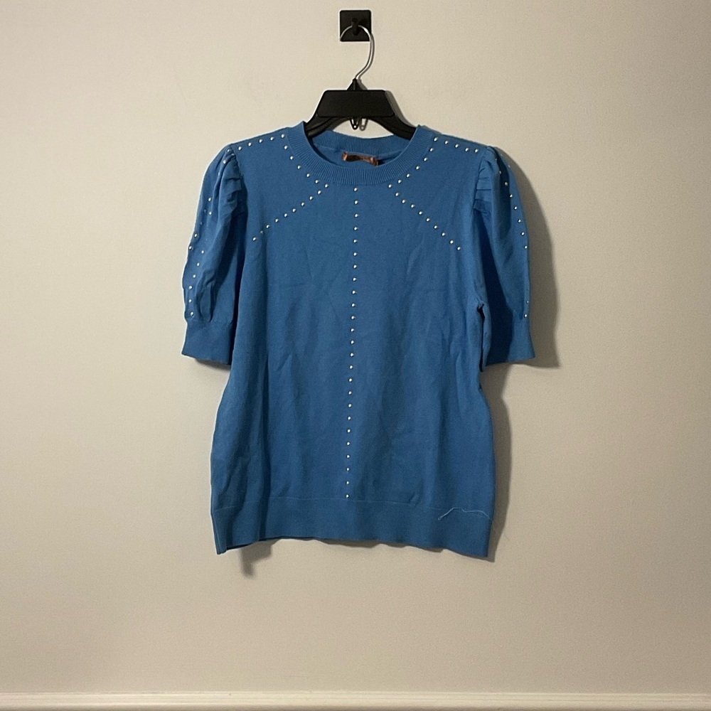 Belldini Blue Studded Women's Blouse